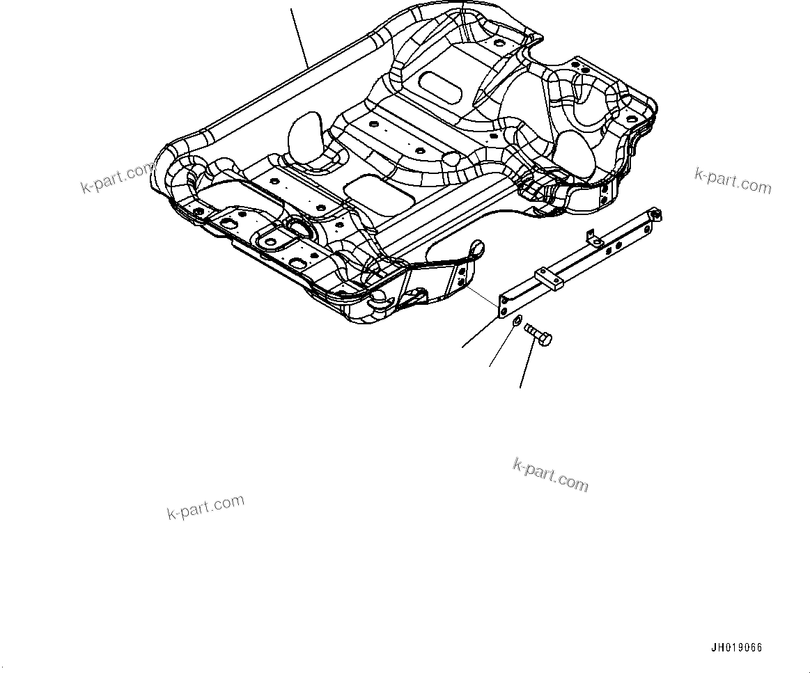 Komatsu parts book diagram for PC210LCI-11E0 S/N 600001-UP: EXHAUST PIPE, BRACKET (1/2)(#500470-)