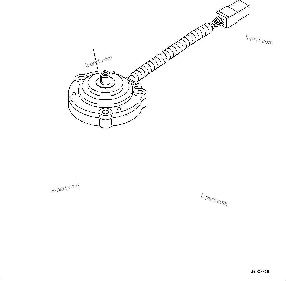 Komatsu parts book diagram for PC210LCI-11E0 S/N 600001-UP: BOOM, ANGLE SENSOR(#500470-)