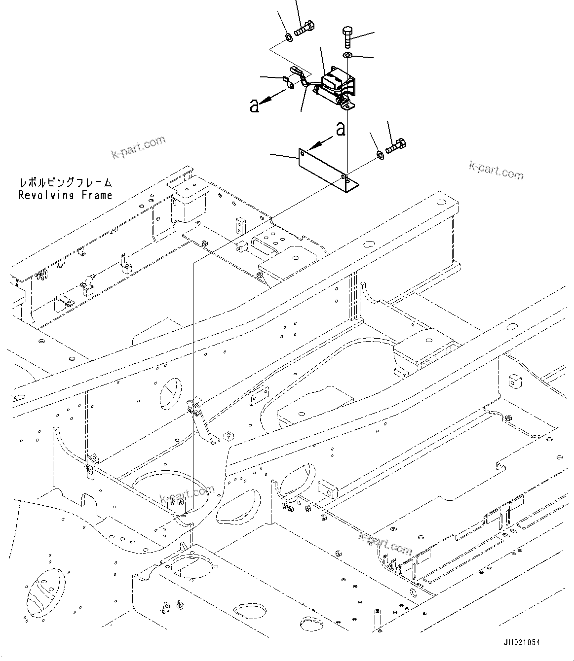 Komatsu parts book diagram for PC210LCI-11E0 S/N 600001-UP: TRAVEL ALARM, (#500470-)