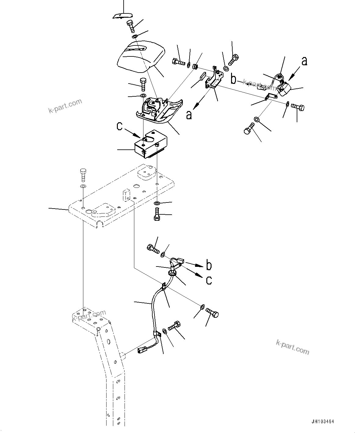 Komatsu parts book diagram for PC210LCI-11E0 S/N 600001-UP: KOMVISION CAMERA, L.H.(#510050-)