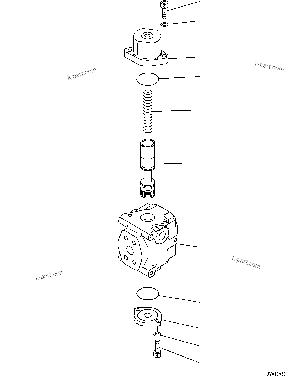 Komatsu parts book diagram for PC210LCI-11E0 S/N 600001-UP: ATTACHMENT PIPING, SELECTOR VALVE(#500470-)