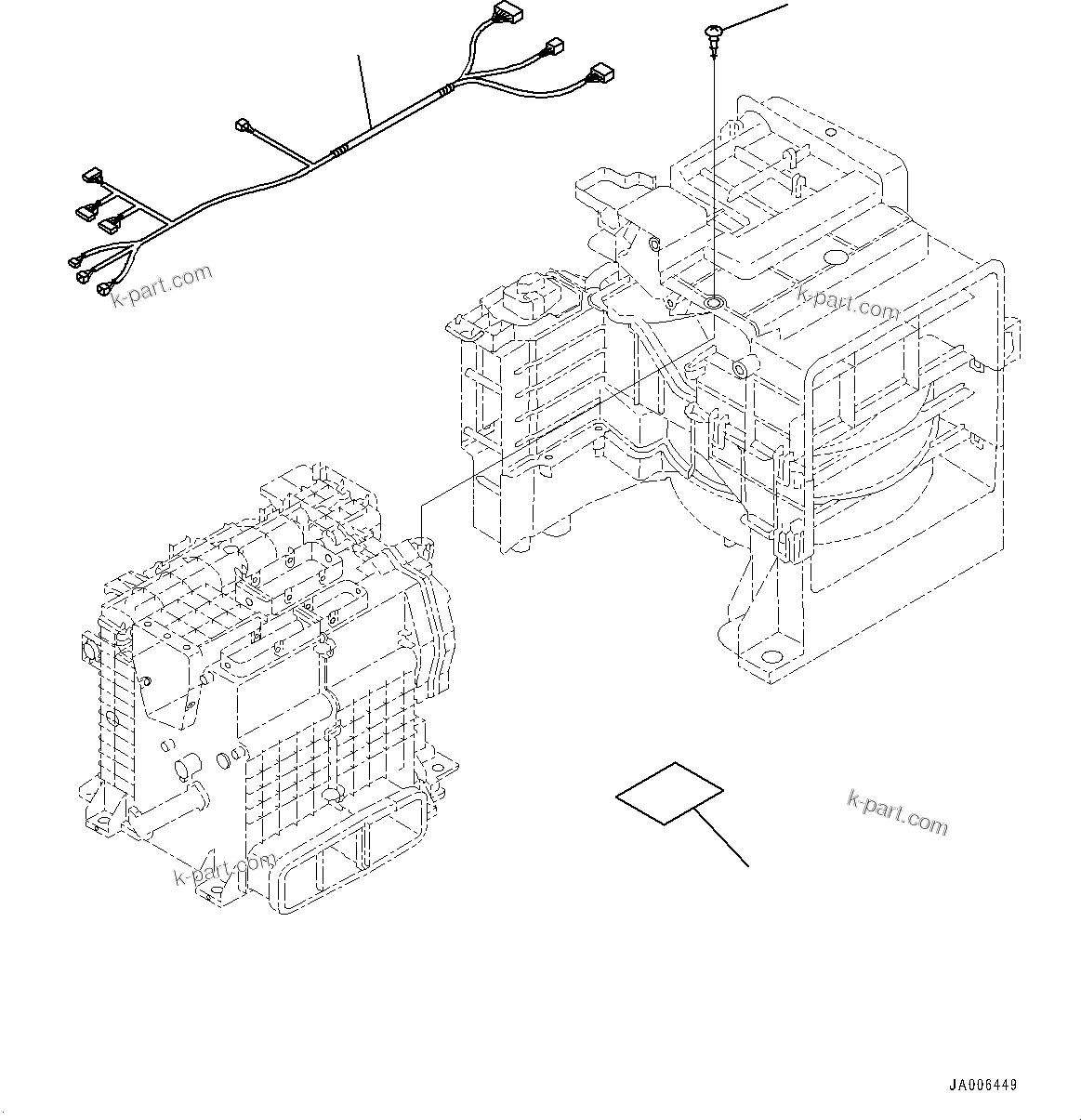 Komatsu parts book diagram for PC210LCI-11E0 S/N 600001-UP: CAB, AIR CONDITIONER UNIT (3/3)(#600001-)