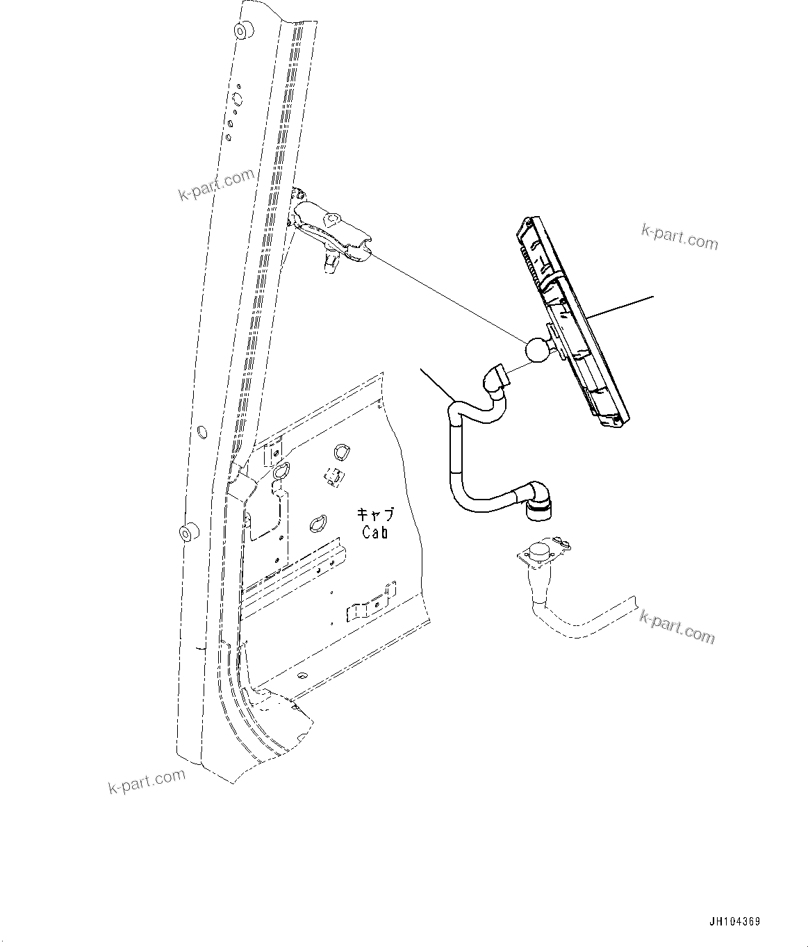 Komatsu parts book diagram for PC210LCI-11E0 S/N 600001-UP: CONTROL BOX, (#500470-)
