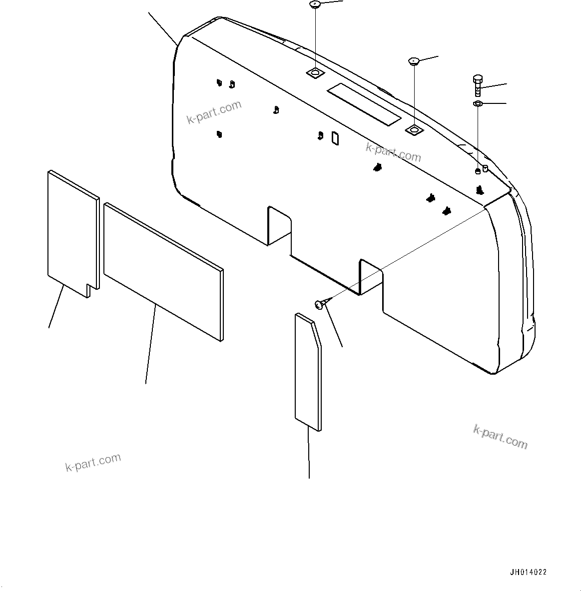Komatsu parts book diagram for PC210LCI-11E0 S/N 600001-UP: COUNTERWEIGHT, (3260KG)(#500470-)