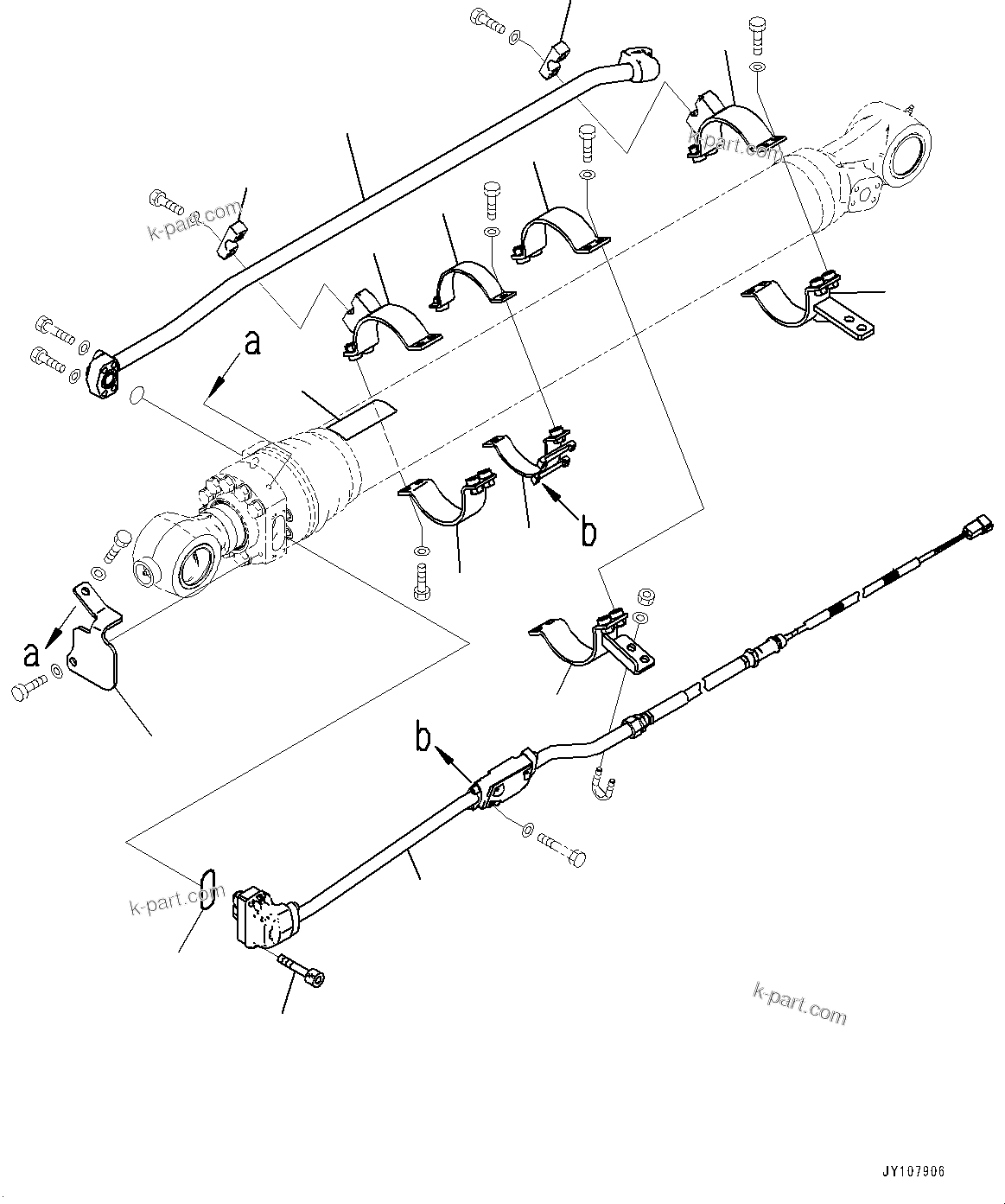 Komatsu parts book diagram for PC210LCI-11E0 S/N 600001-UP: ARM, INNER PARTS, BUCKET CYLINDER (1/3)(#500470-)