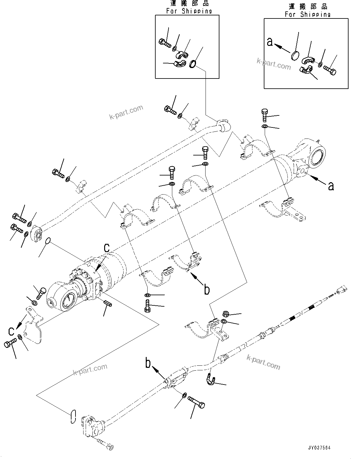 Komatsu parts book diagram for PC210LCI-11E0 S/N 600001-UP: ARM, INNER PARTS, BUCKET CYLINDER (3/3)(#500470-)