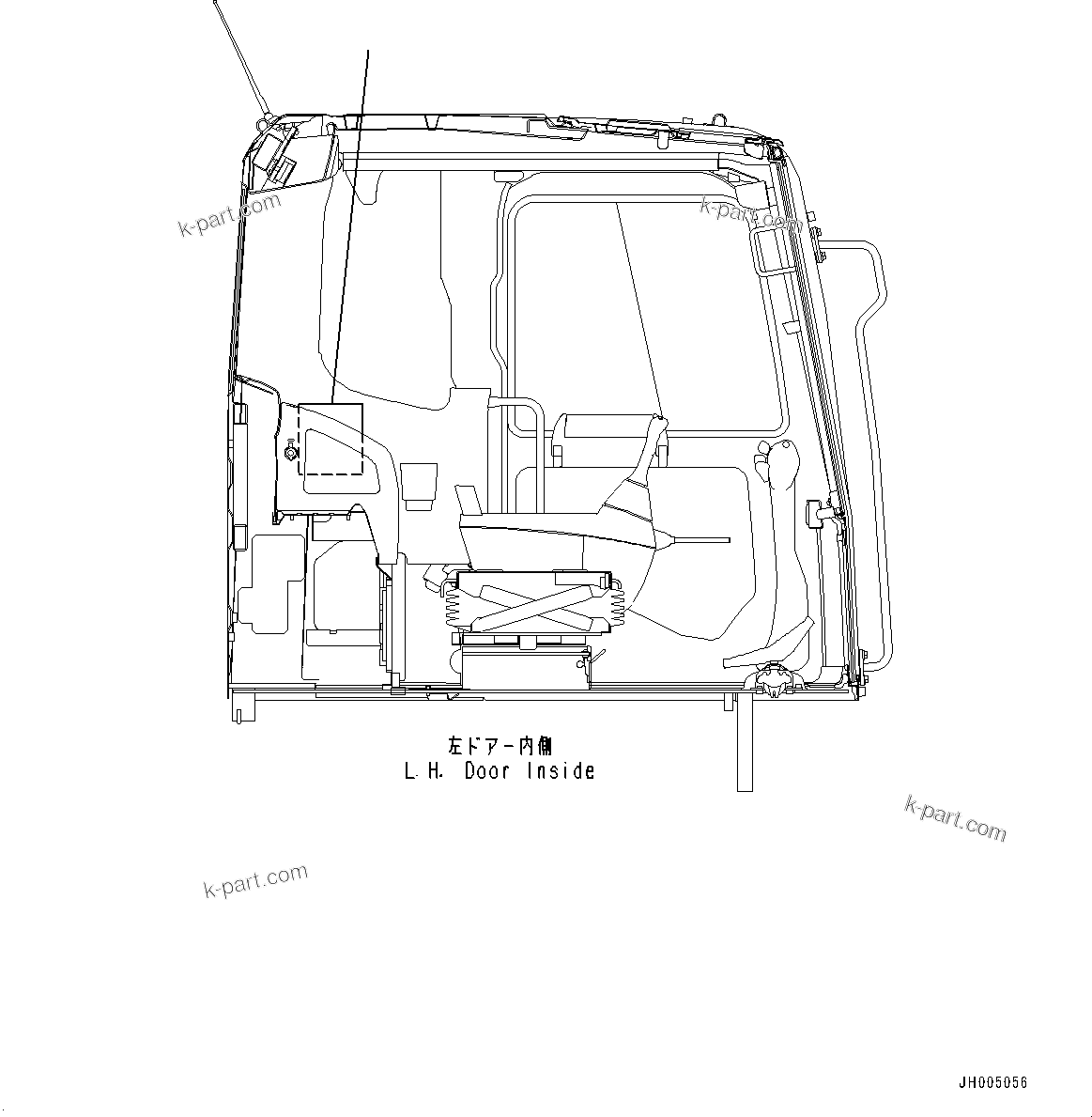 Komatsu parts book diagram for PC210LCI-11E0 S/N 600001-UP: LUBRICATION CHART, (#500470-)