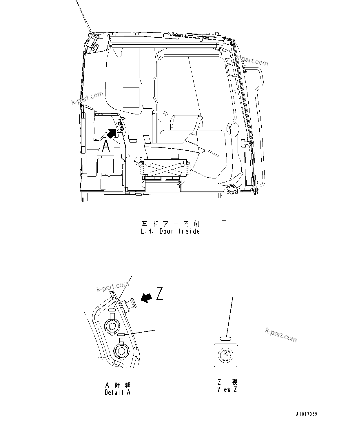 Komatsu parts book diagram for PC210LCI-11E0 S/N 600001-UP: CAUTION PLATES, 24VOLT, (#500470-)