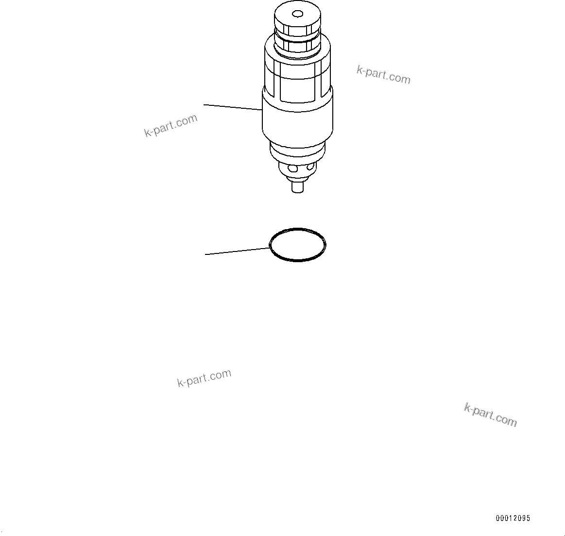 Komatsu parts book diagram for PC350LC-8M0 S/N 85001-UP: RELIEF VALVE, (#80001-)