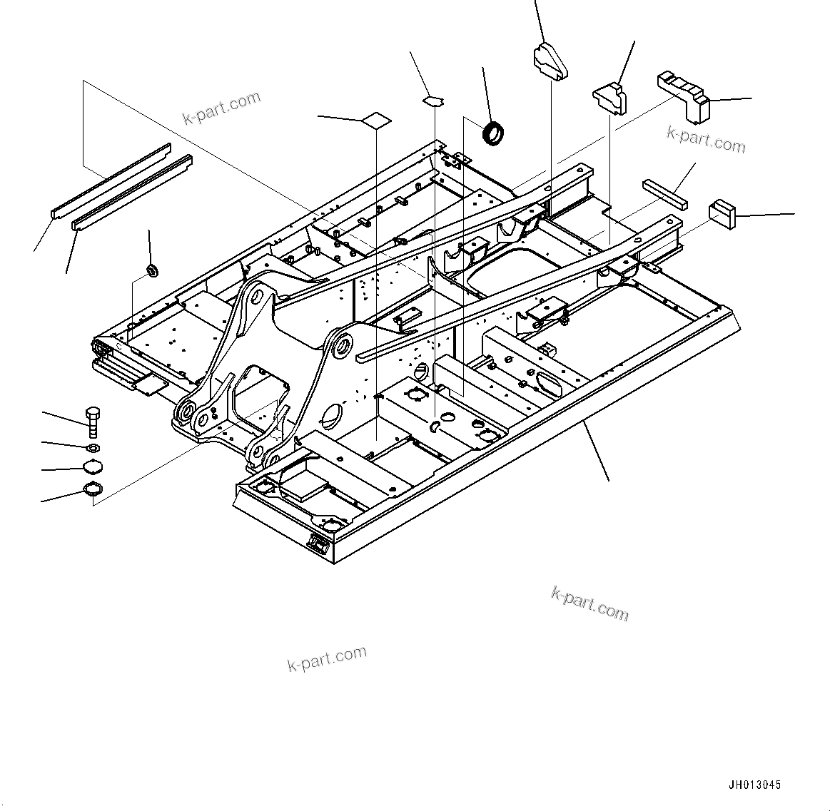 Komatsu parts book diagram for PC350LC-8M0 S/N 85001-UP: REVOLVING FRAME, (#80001-81920)