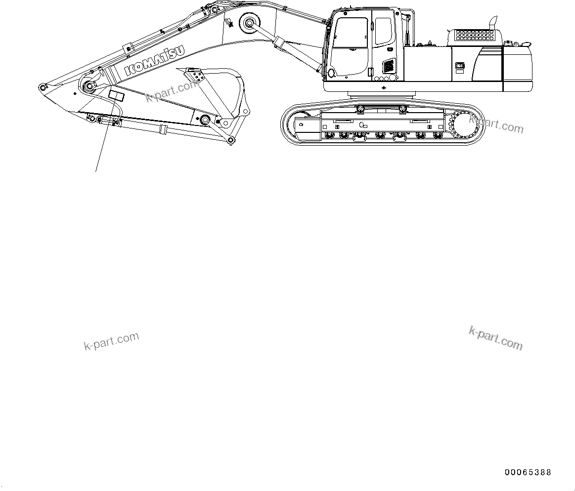 Komatsu parts book diagram for PC350LC-8M0 S/N 85001-UP: CAUTION PLATES, KEEP OFF WORKING RANGES, (#80001-)