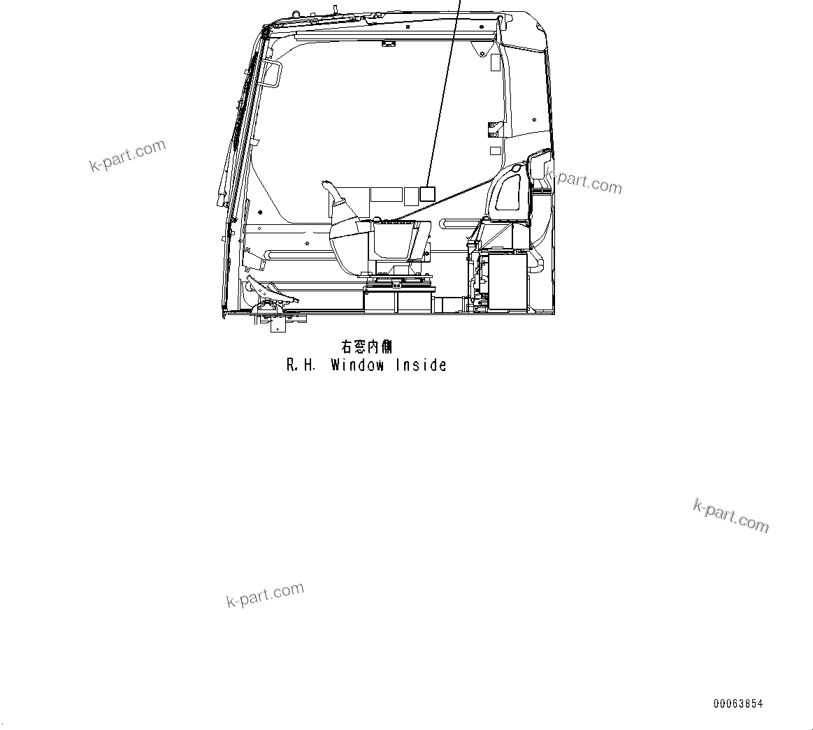 Komatsu parts book diagram for PC350LC-8M0 S/N 85001-UP: CAUTION PLATES, BACKWARD, (#80001-)
