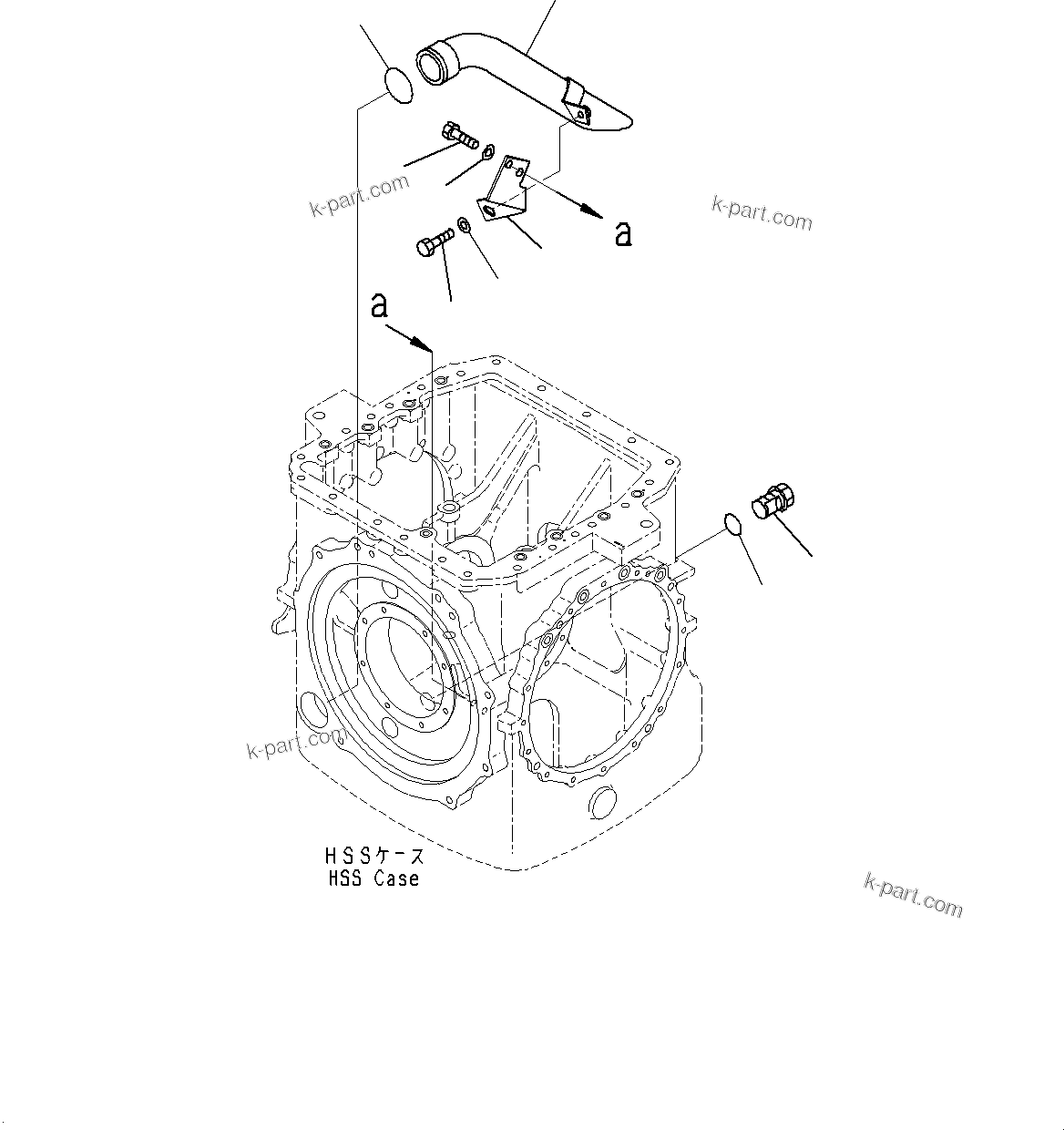 Komatsu parts book diagram for D85MS-15 S/N 2101-UP: POWER TRAIN, STEERING SUPPORT(#1006-)