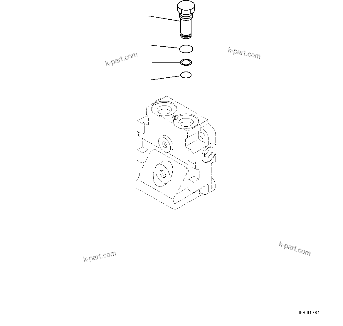 Komatsu parts book diagram for D85MS-15 S/N 2101-UP: POWER TRAIN HYDRAULIC PIPING, FAN PUMP (7/8)(#1006-)