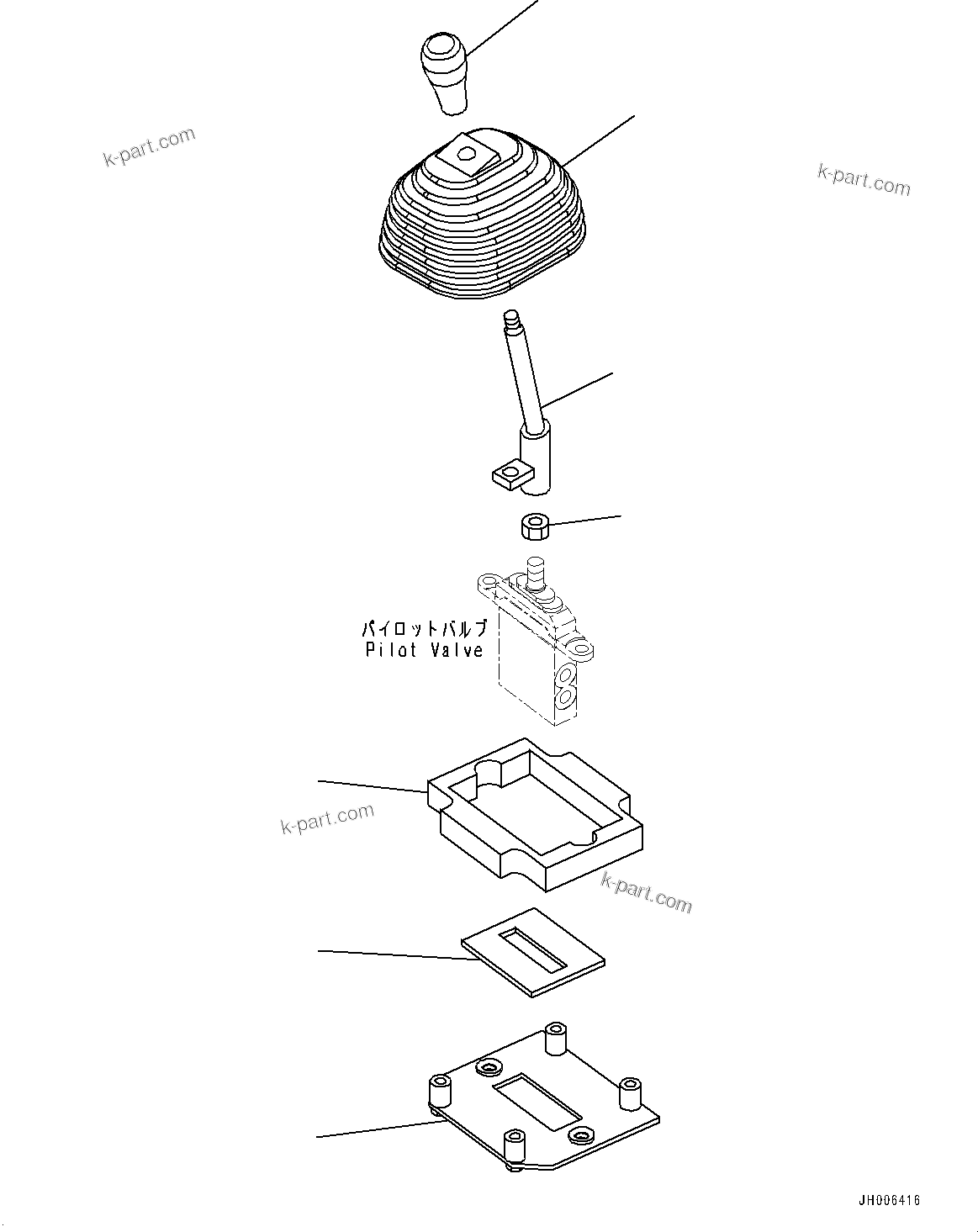 Komatsu parts book diagram for D85MS-15 S/N 2101-UP: FLOOR FRAME, WORK EQUIPMENT CONTROL LEVER(#2001-)