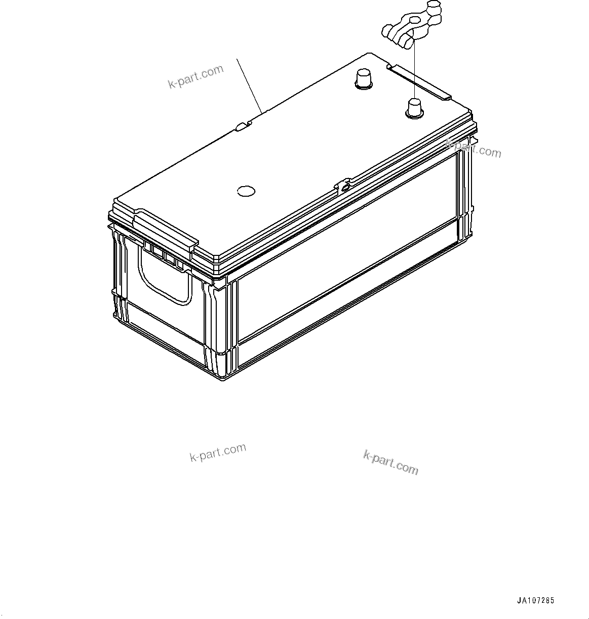 Komatsu parts book diagram for D85MS-15 S/N 2101-UP: FENDER, BATTERY(#1006-)