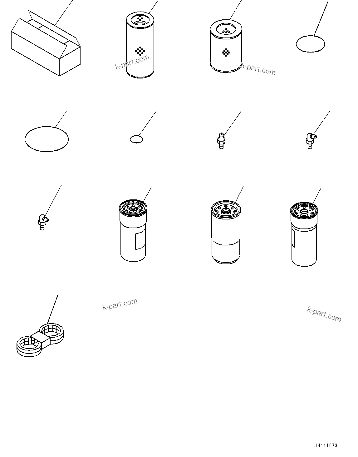 Komatsu parts book diagram for D85MS-15 S/N 2101-UP: SPARE PARTS, (#1006-)