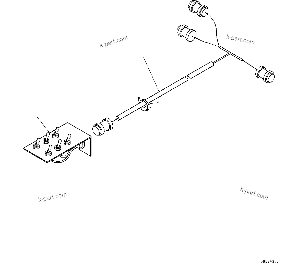 Komatsu parts book diagram for D85MS-15 S/N 2101-UP: EMERGENCY TOOL, (#1006-)