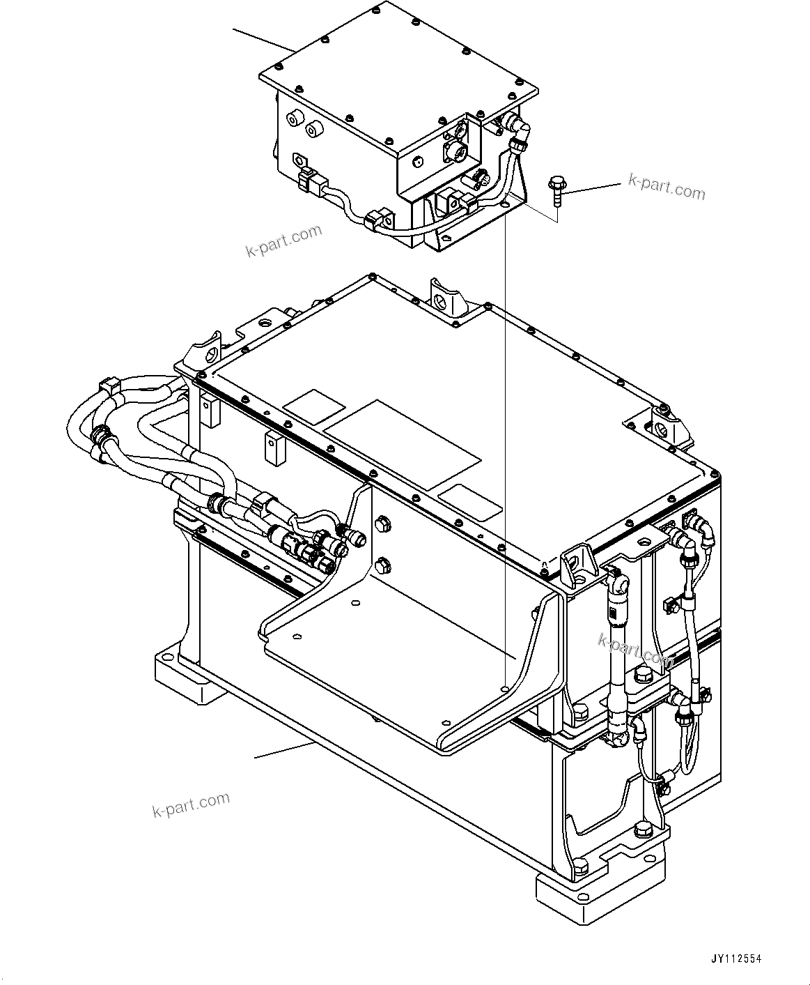 Komatsu parts book diagram for PC33E-6 S/N 2201-UP: BATTERY, (#2201-)