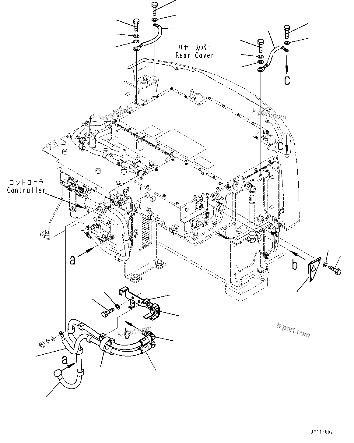 Komatsu parts book diagram for PC33E-6 S/N 2201-UP: BATTERY, BATTERY CABLE(#2201-)