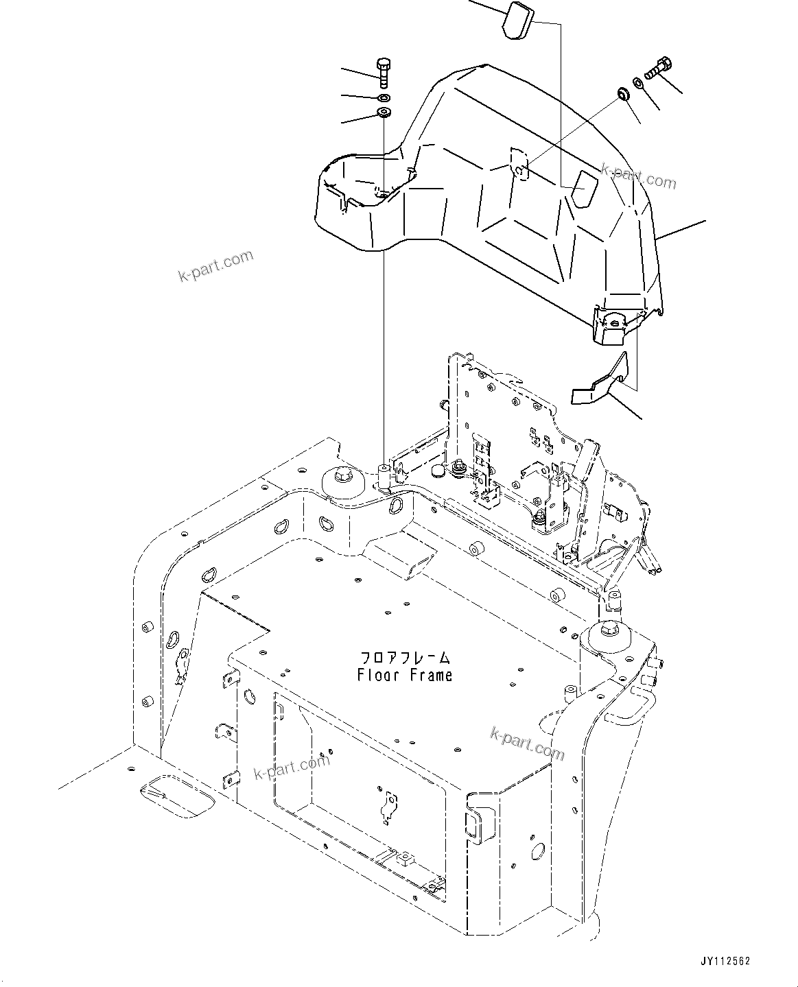 Komatsu parts book diagram for PC33E-6 S/N 2201-UP: KOMTRAX CONTROLLER AND ANTENNA, CONTROLLER COVER(#2201-)
