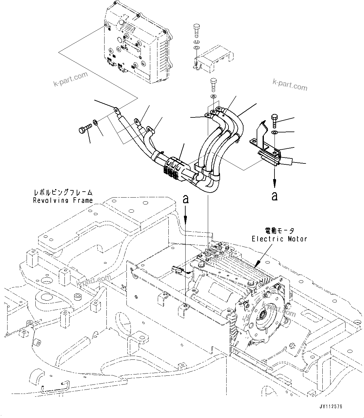 Komatsu parts book diagram for PC33E-6 S/N 2201-UP: CONTROLLER AND OTHER PARTS, CABLE(#2201-)