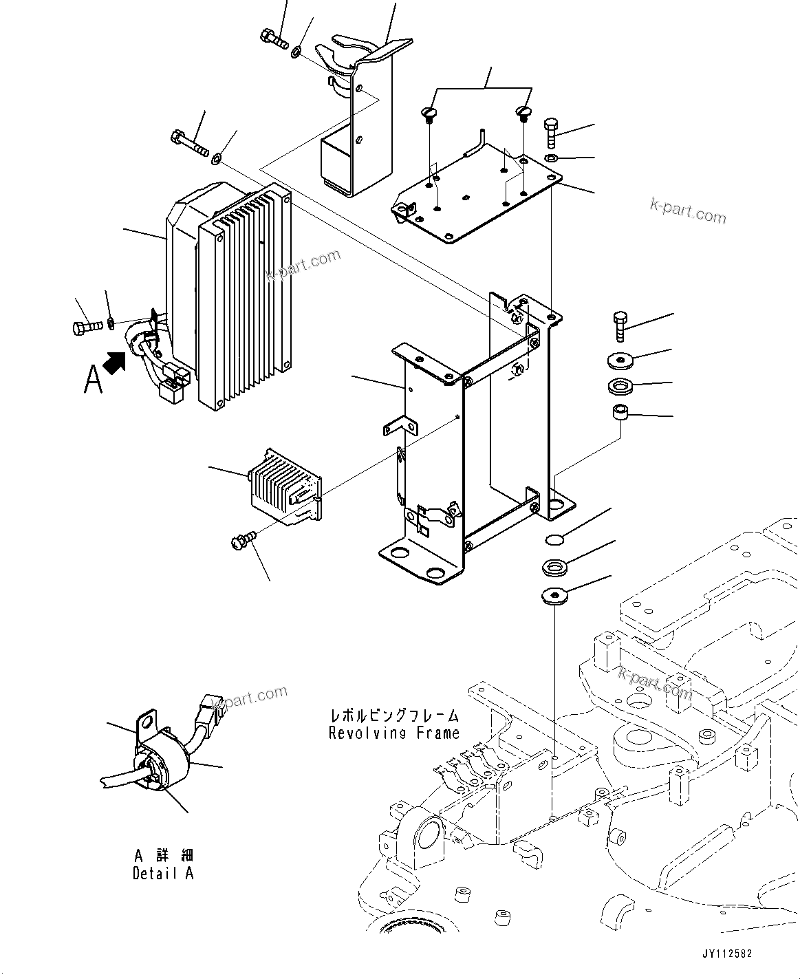 Komatsu parts book diagram for PC33E-6 S/N 2201-UP: CONTROLLER AND OTHER PARTS, CONVERTER(#2201-)