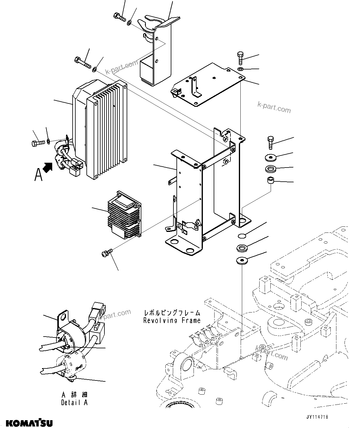 Komatsu parts book diagram for PC33E-6 S/N 2201-UP: CONTROLLER AND OTHER PARTS, CONVERTER (ROPS CAB)(#2201-)