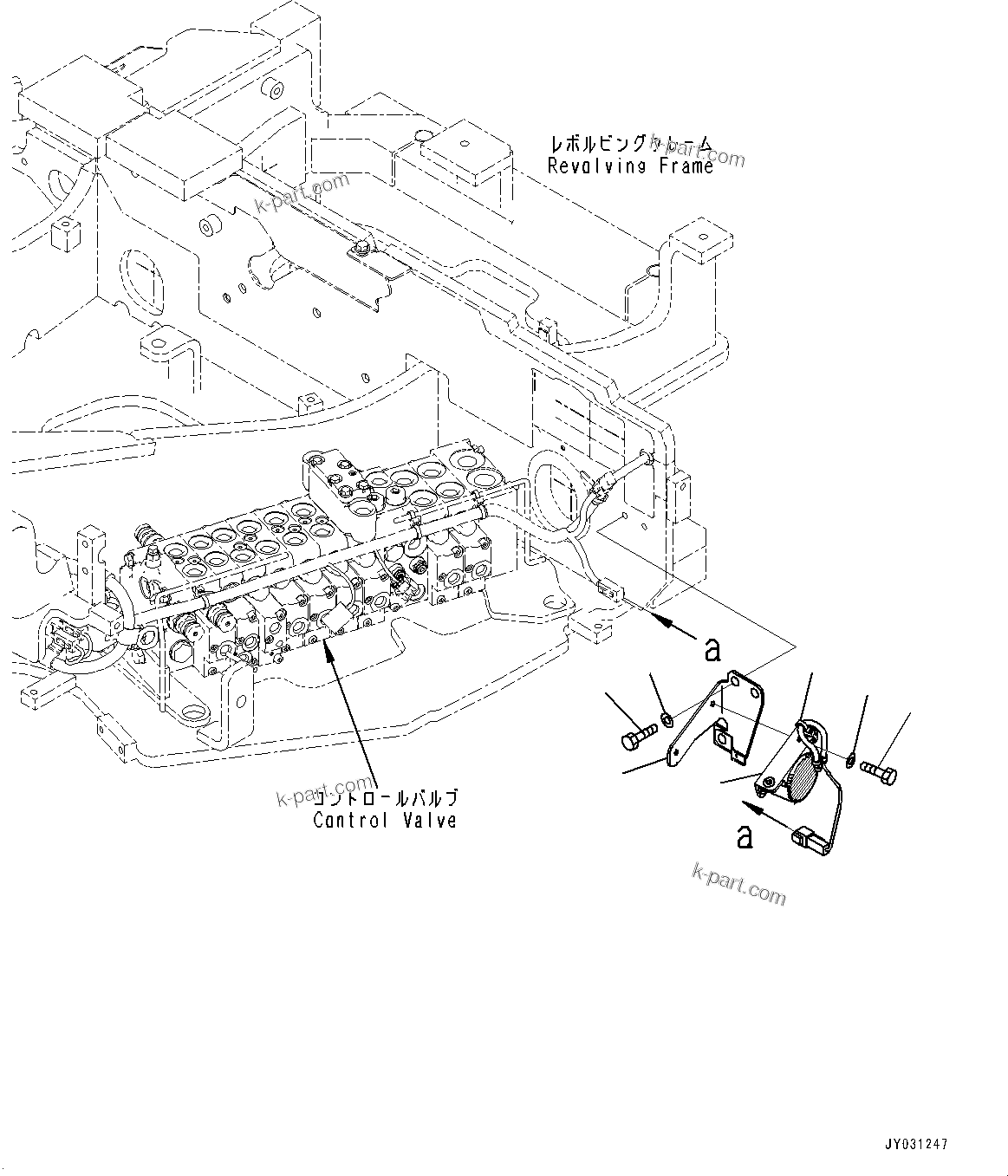 Komatsu parts book diagram for PC33E-6 S/N 2201-UP: TRAVEL ALARM, (#2201-)