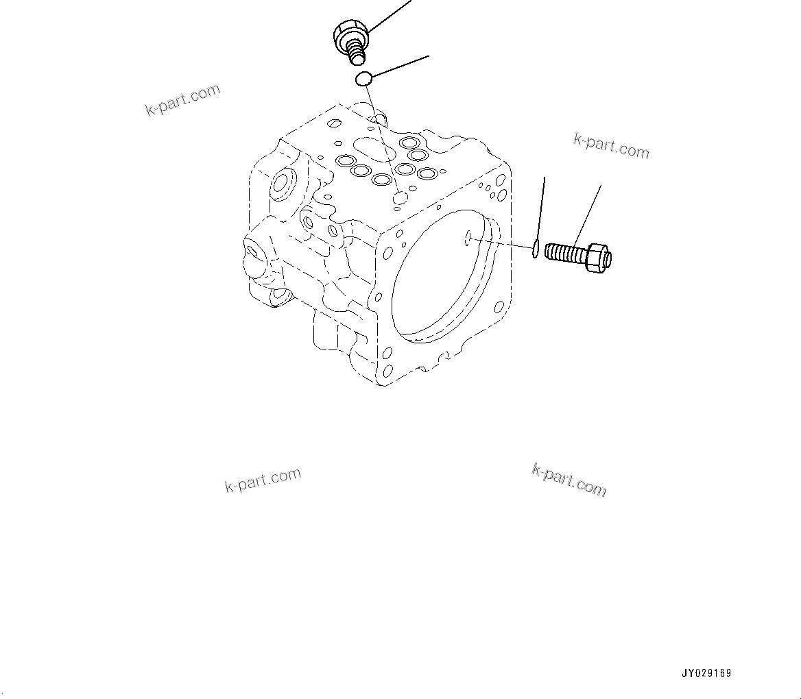 Komatsu parts book diagram for PC33E-6 S/N 2201-UP: PISTON PUMP, PISTON PUMP (6/6)(#2201-)