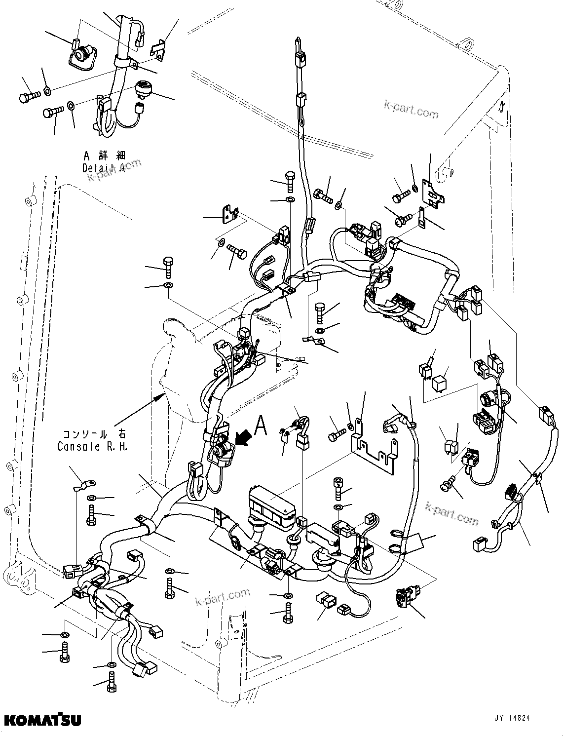 Komatsu parts book diagram for PC33E-6 S/N 2201-UP: CAB, CAB WIRING HARNESS(#2201-)