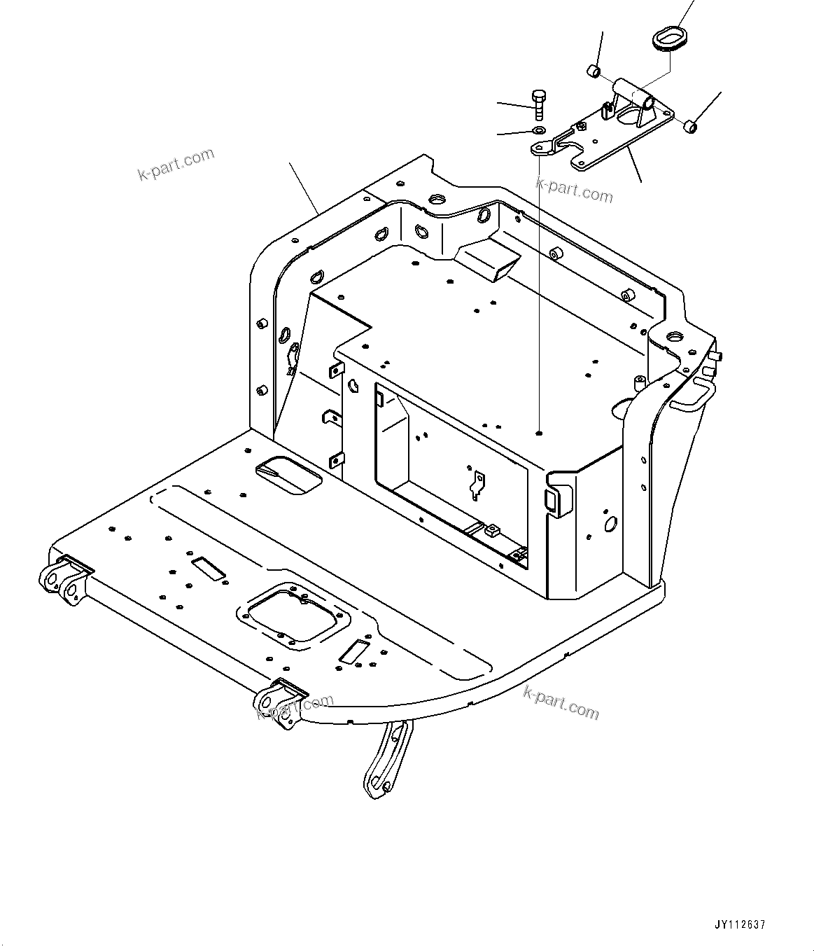 Komatsu parts book diagram for PC33E-6 S/N 2201-UP: FLOOR FRAME, FLOOR, BASE(#2201-)