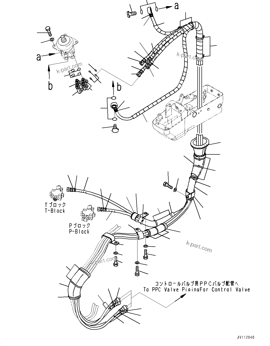 Komatsu parts book diagram for PC33E-6 S/N 2201-UP: FLOOR FRAME, PPC PIPING, L.H.(#2201-)