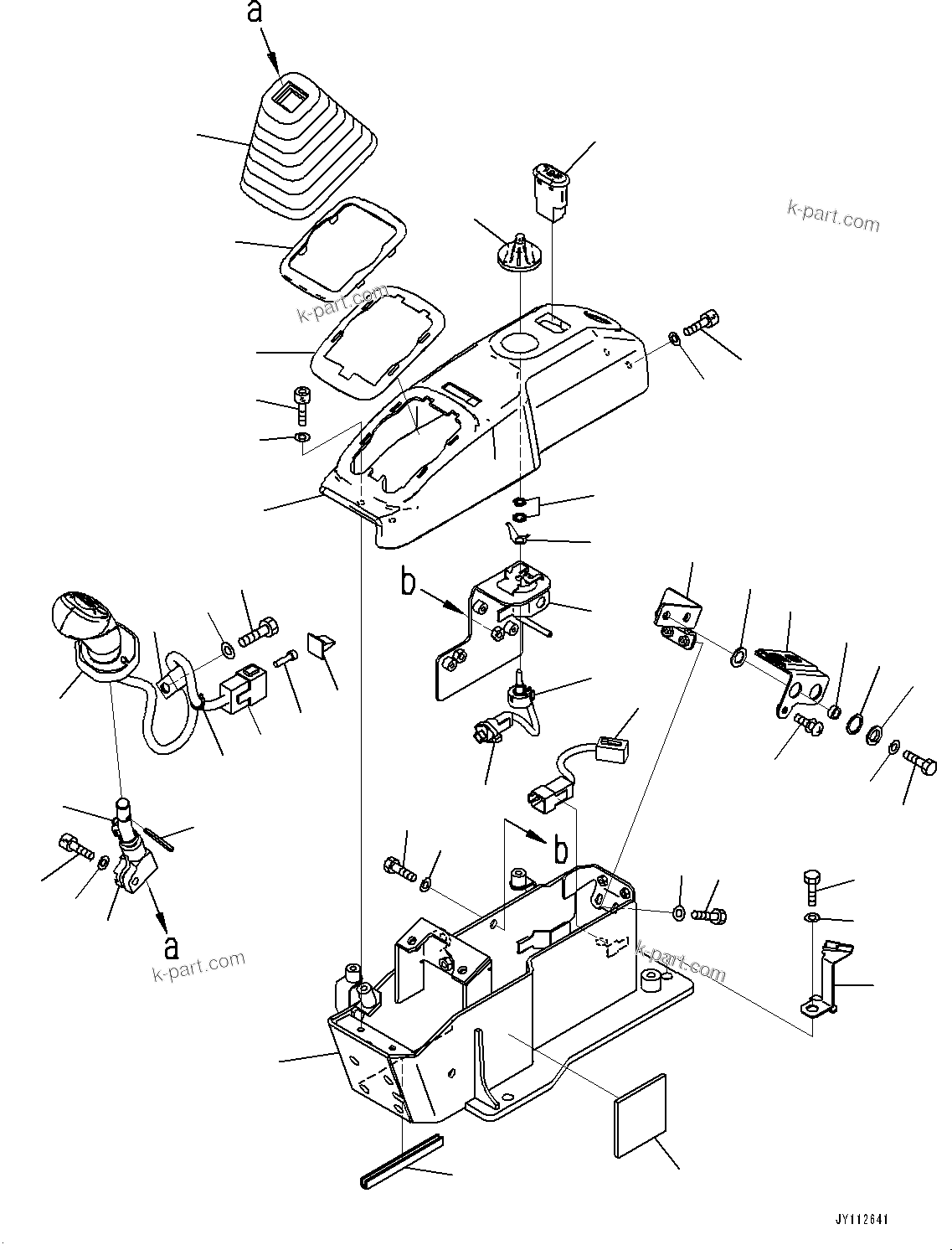 Komatsu parts book diagram for PC33E-6 S/N 2201-UP: FLOOR FRAME, FLOOR, CONSOLE, R.H.(#2201-)