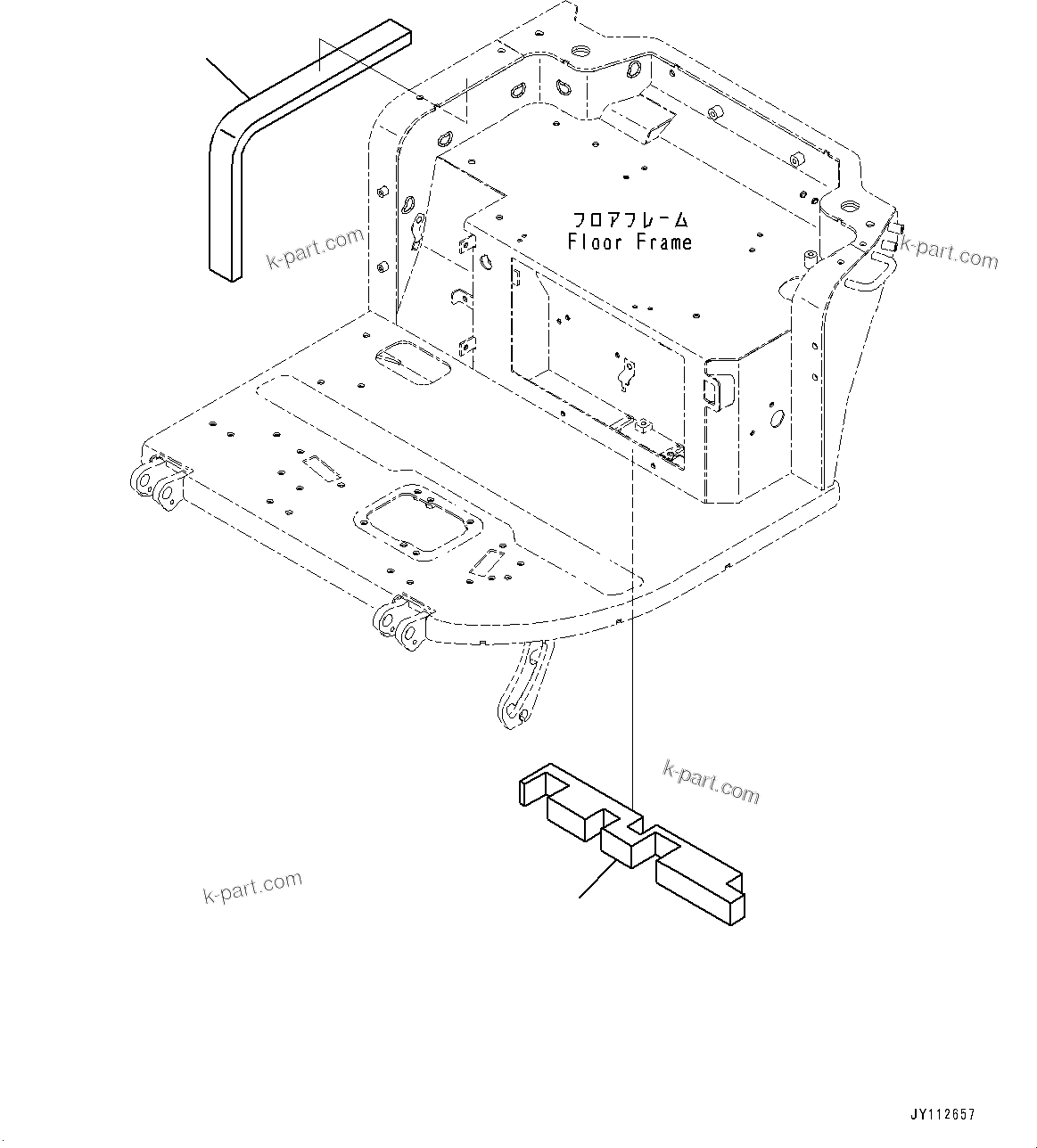 Komatsu parts book diagram for PC33E-6 S/N 2201-UP: FLOOR FRAME, FLOOR, UNDER SHEET(#2201-)