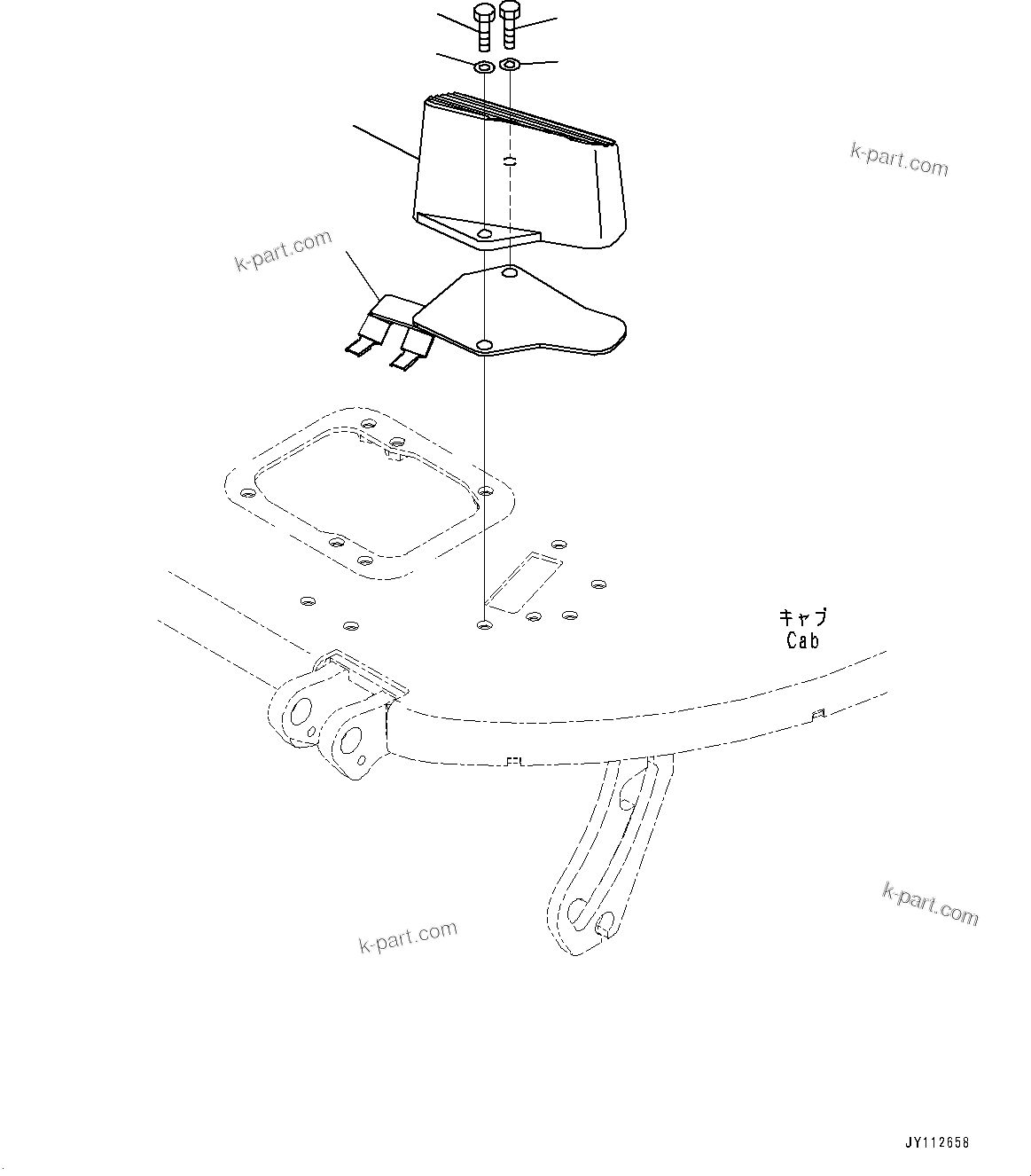 Komatsu parts book diagram for PC33E-6 S/N 2201-UP: FLOOR FRAME, FOOTREST(#2201-)