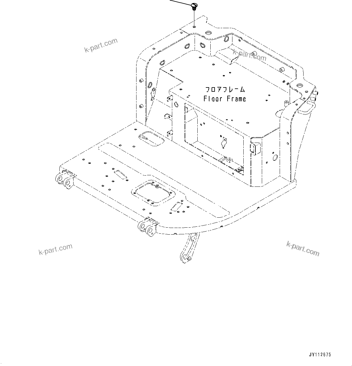 Komatsu parts book diagram for PC33E-6 S/N 2201-UP: FLOOR MOUNTING, CAP(#2201-)