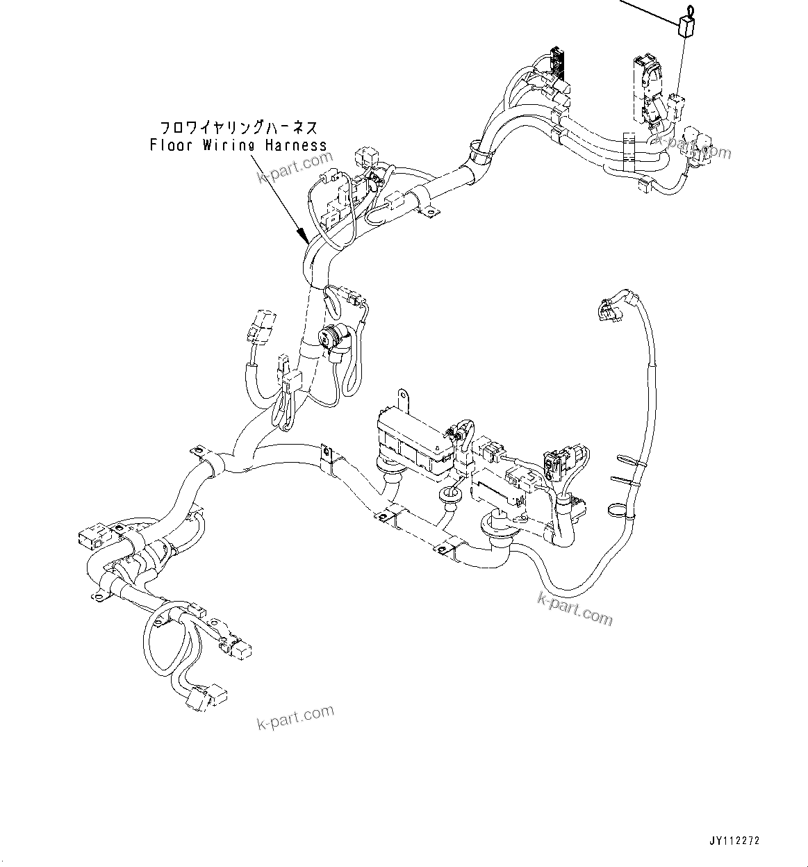 Komatsu parts book diagram for PC33E-6 S/N 2201-UP: MODEL SELECTION CONNECTOR, (#2201-)