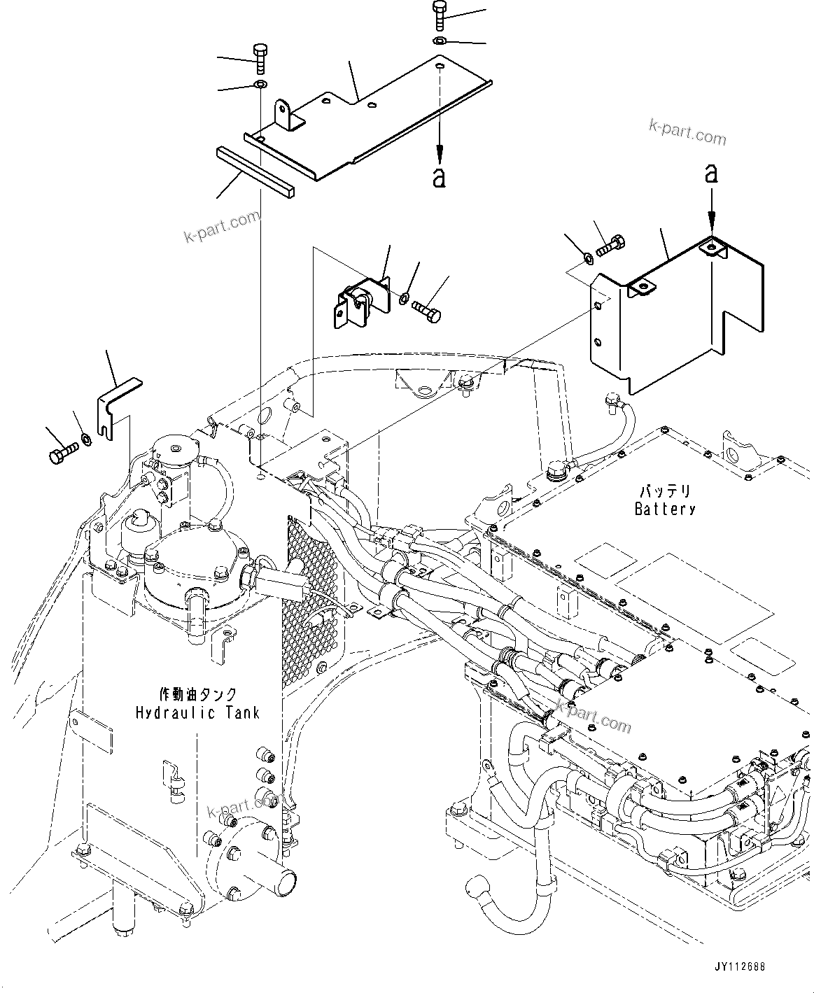 Komatsu parts book diagram for PC33E-6 S/N 2201-UP: RIGHT SIDE COVER, COVER AND LOCK(#2201-)