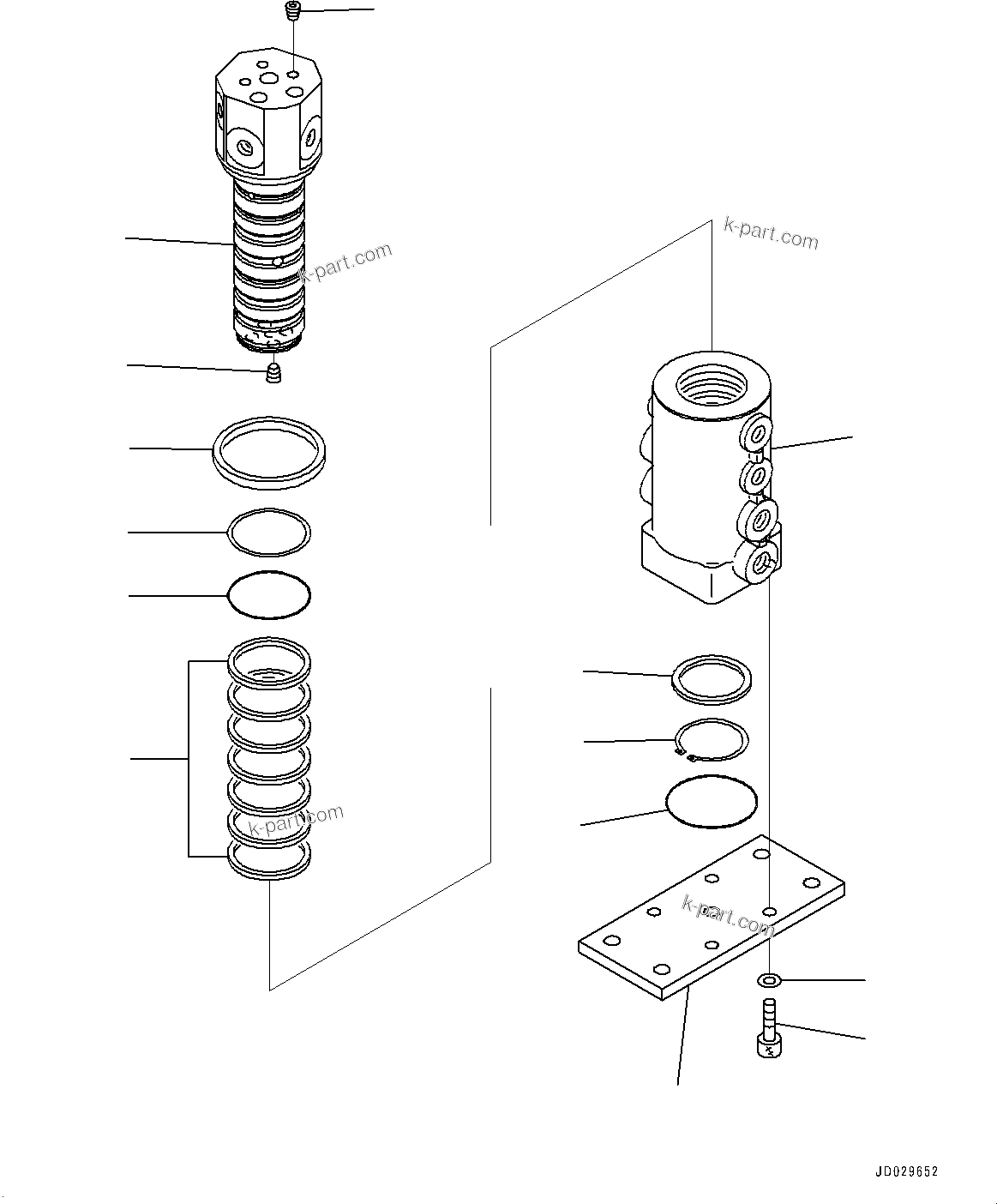 Komatsu parts book diagram for PC33E-6 S/N 2201-UP: TRACK FRAME, INNER PARTS, SWIVEL JOINT(#2201-)