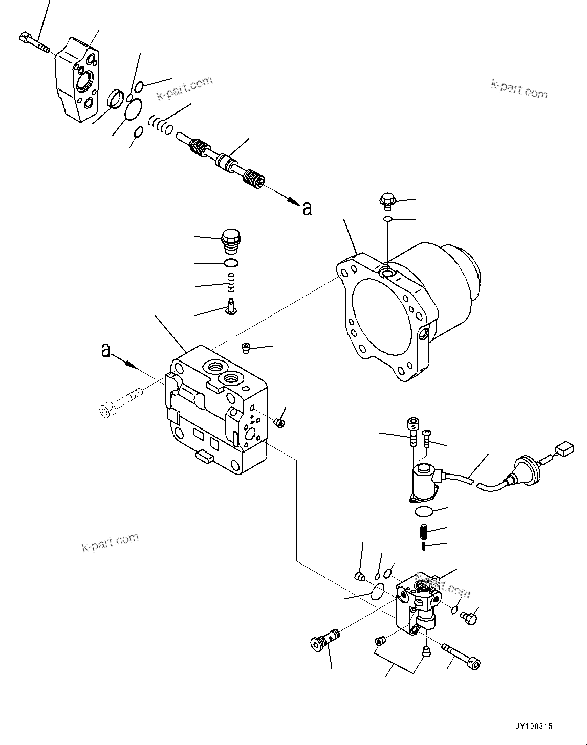 Komatsu parts book diagram for PC2000-11R S/N 31001-UP: COOLING SYSTEM, FAN MOTOR (1/6)(#30001-)