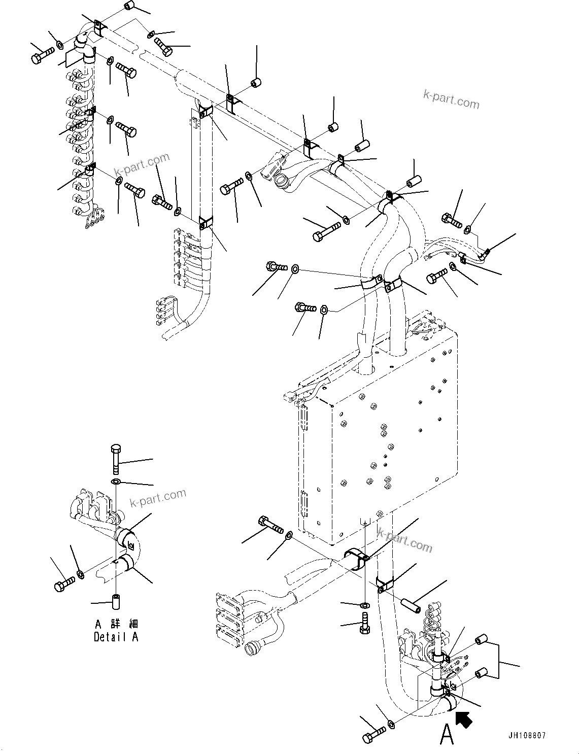 Komatsu parts book diagram for PC2000-11R S/N 31001-UP: ELECTRIC WIRING HARNESS, CAB BASE, CLIP (2/3)(#30001-)