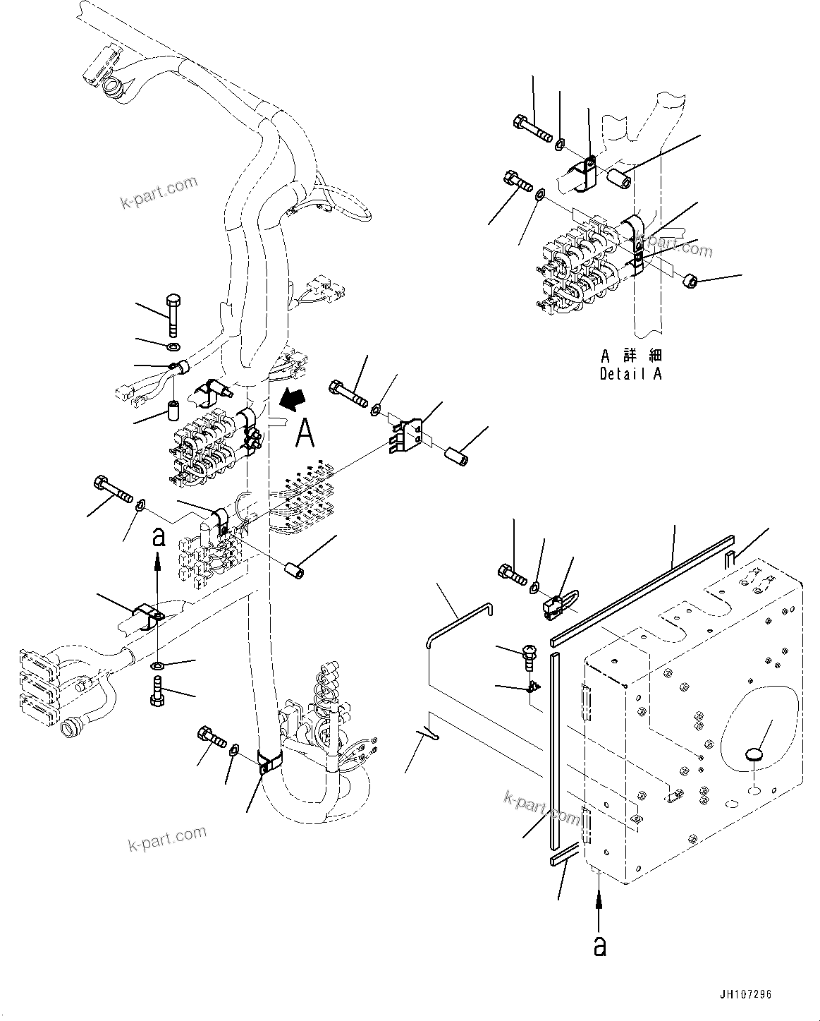 Komatsu parts book diagram for PC2000-11R S/N 31001-UP: ELECTRIC WIRING HARNESS, CAB BASE, CLIP (3/3)(#30001-)