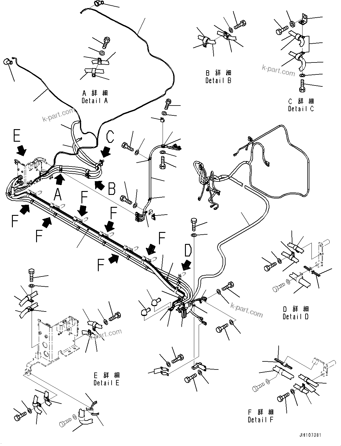 Komatsu parts book diagram for PC2000-11R S/N 31001-UP: ELECTRIC WIRING HARNESS, WIRING HARNESS(#30001-)