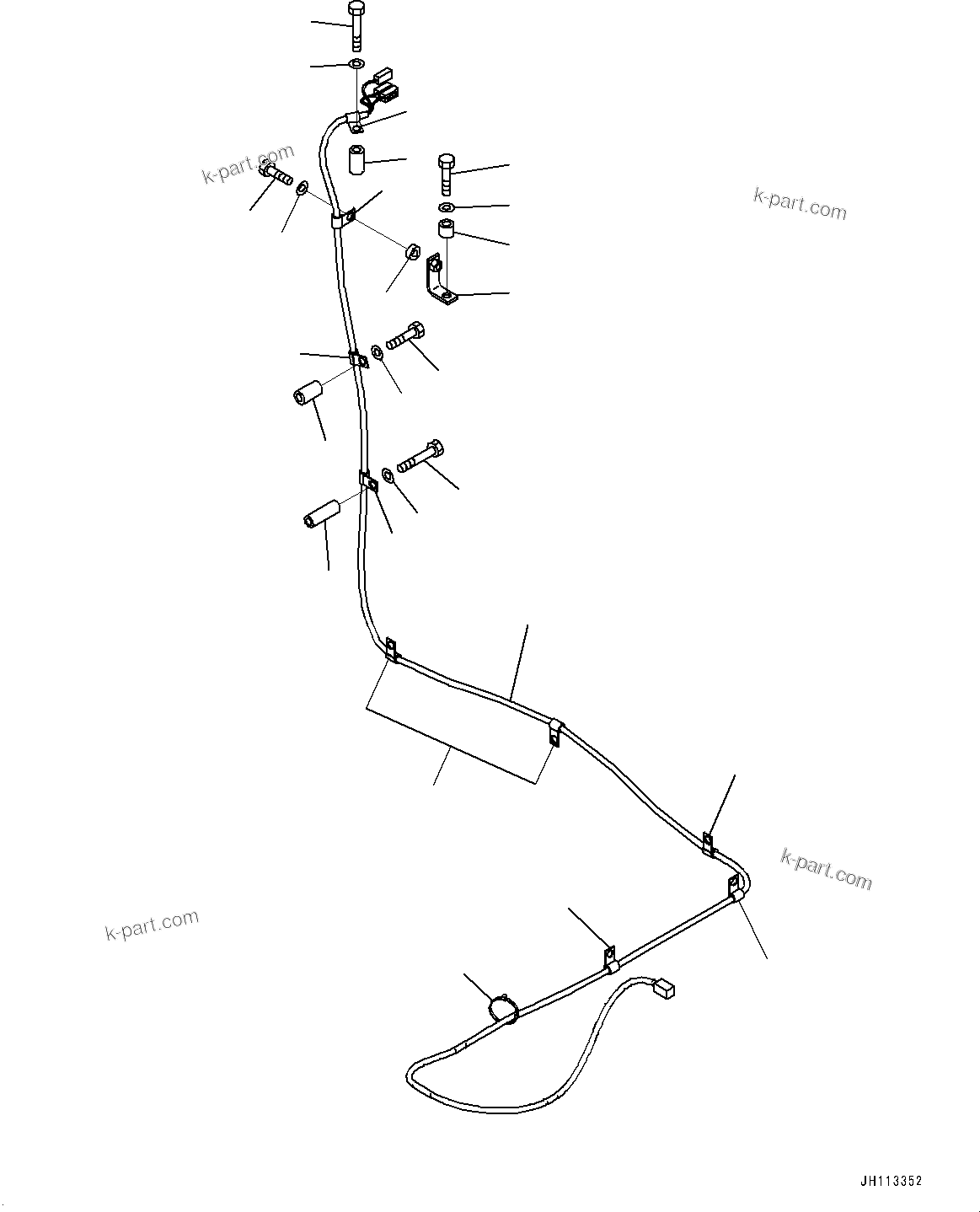 Komatsu parts book diagram for PC2000-11R S/N 31001-UP: ELECTRIC WIRING HARNESS, WIRING HARNESS (1/2) (LOADING SHOVEL, BOTTOM DUMP TYPE)(#30001-)