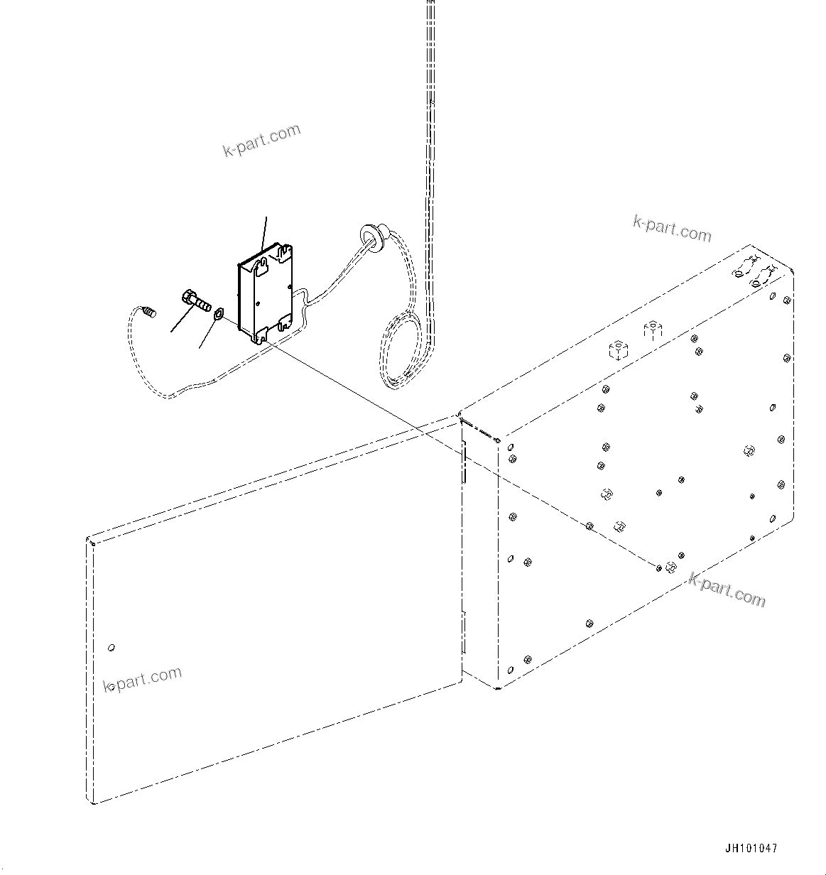Komatsu parts book diagram for PC2000-11R S/N 31001-UP: ELECTRIC CONTROLLER, KOMTRAX CONTROLLER (2/2) (KOMTRAX PLUS, IRIDIUM)(#30001-)