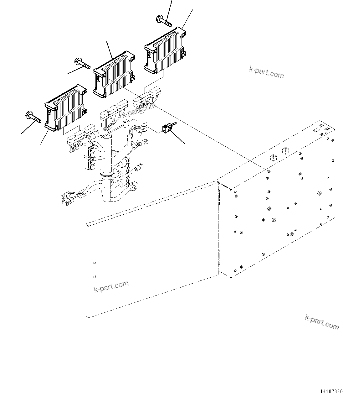 Komatsu parts book diagram for PC2000-11R S/N 31001-UP: ELECTRIC CONTROLLER, PUMP CONTROLLER(#30001-)