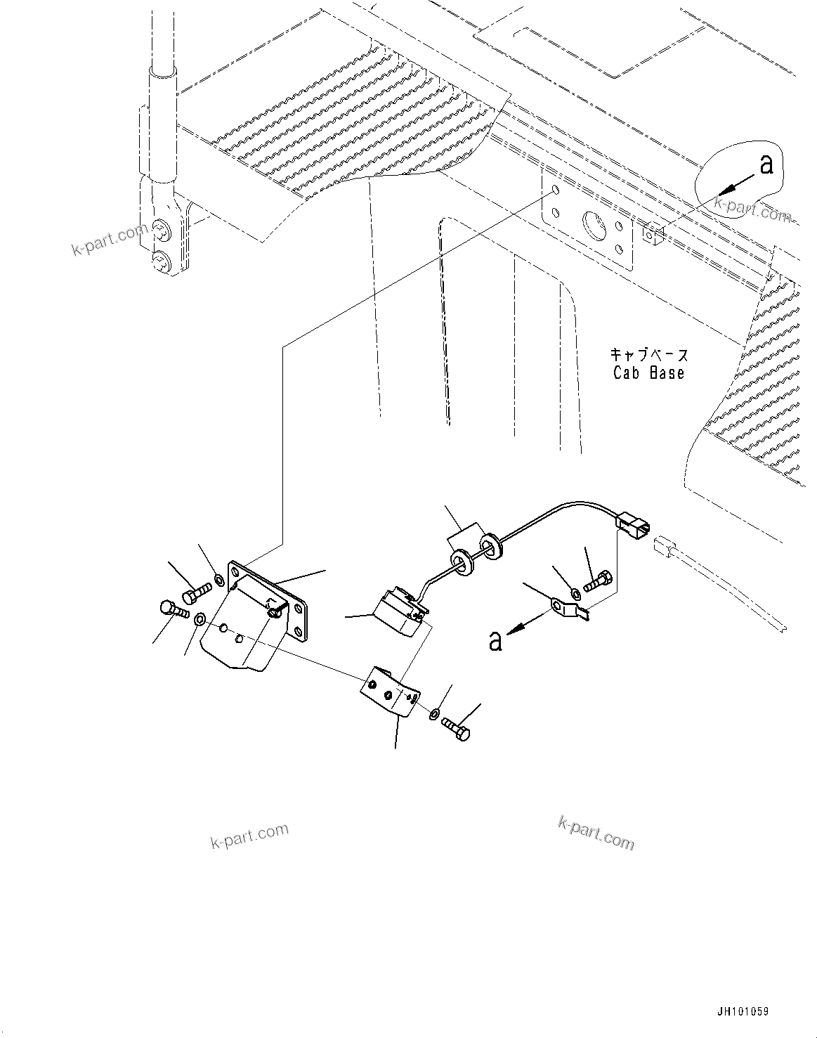 Komatsu parts book diagram for PC2000-11R S/N 31001-UP: KOMVISION CAMERA, FRONT CAMERA(#30001-)
