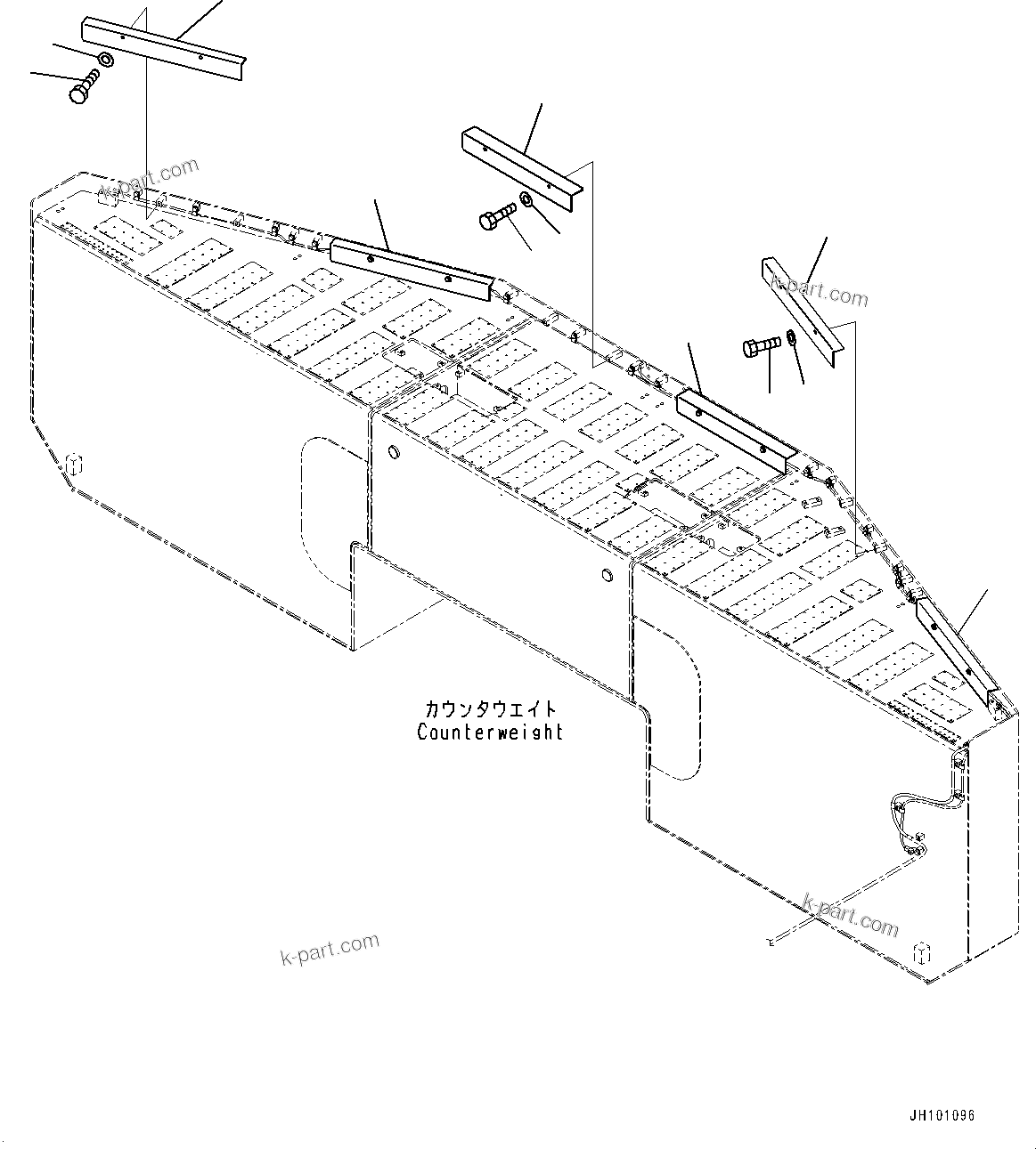 Komatsu parts book diagram for PC2000-11R S/N 31001-UP: KOMVISION CAMERA, WIRING HARNESS COVER(#30001-)