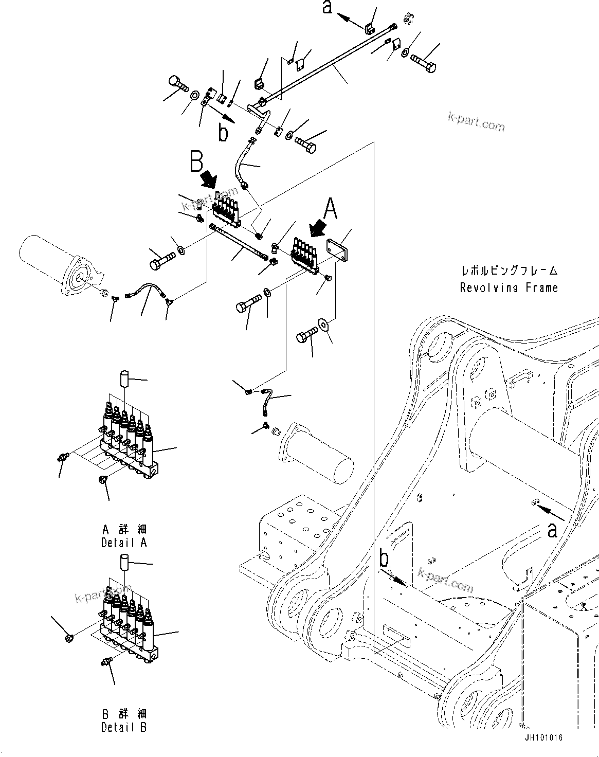 Komatsu parts book diagram for PC2000-11R S/N 31001-UP: AUTO-GREASING SYSTEM, LUBRICATION PIPING (2/4)(#30001-)